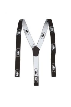 100% White Silk Suspenders with Diagonal Pattern Accessoires Riemen & bretels Bretels 